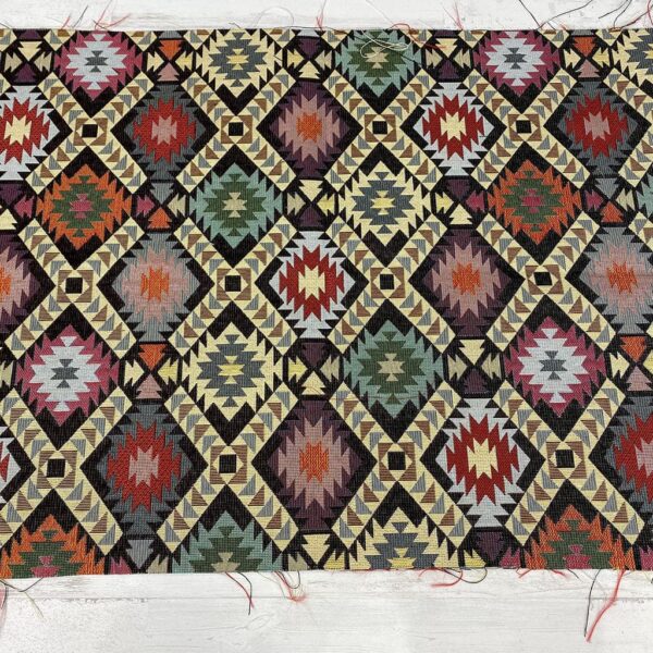 Tela de tapicería gobelino estampado inca