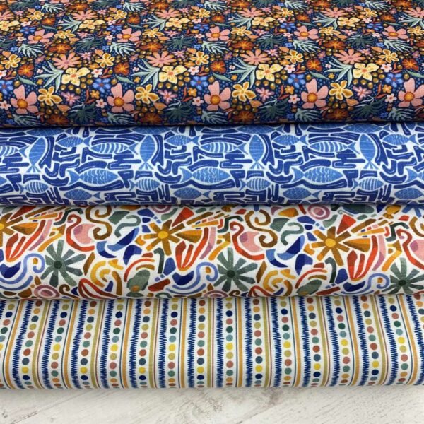 Tela de algodón tipo popelín para todo tipo de creatividades de Patchwork, manualidades o confecciones creativas.