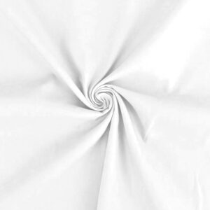 Tejido de viscosa lisa color blanco. Tela con mucha caída, ligera y muy cómoda. Ideal para vestidos de verano.