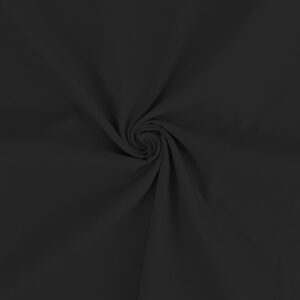 Tejido de viscosa lisa color negro. Tela con mucha caída, ligera y muy cómoda. Ideal para vestidos de verano.