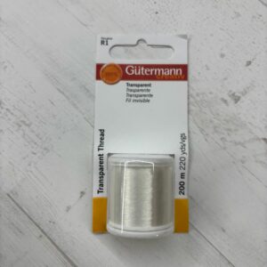 Bobina de hilo transparente Gütermann 200 metros para costuras invisibles