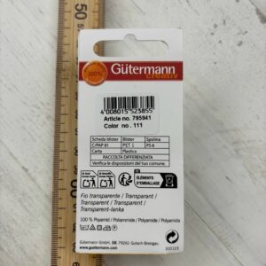 Bobina de hilo transparente Gütermann 200 metros para costuras invisibles