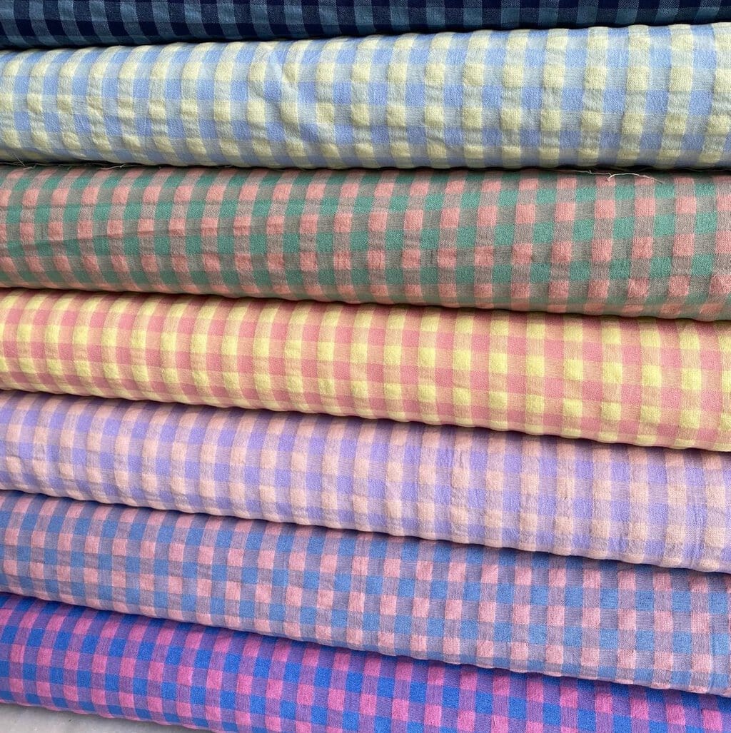 Telas de algodón a cuadros en diferentes colores para confección y decoración. Calidad y estilo en t.